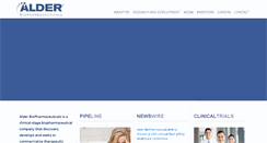 Desktop Screenshot of alderbio.com